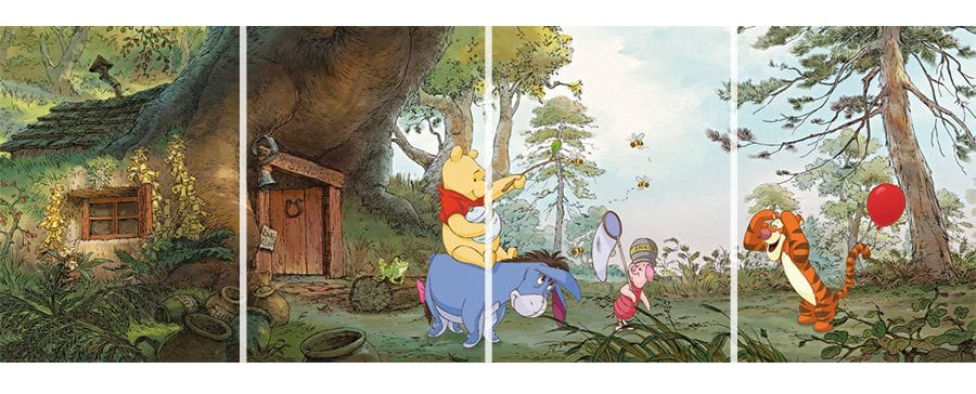 ドイツ製壁紙【4-413】Pooh's House プーさんの家